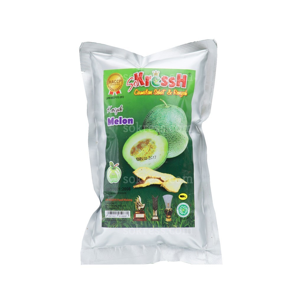 

Keripik Buah Melon Sokressh 50gr Camilan Sehat Bergizi