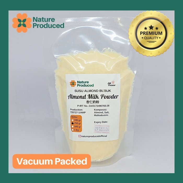 

TERJUAL Nature Produced Almond Milk Powder Susu Bubuk 100gr 250gr 500gr 1kg - 250gr