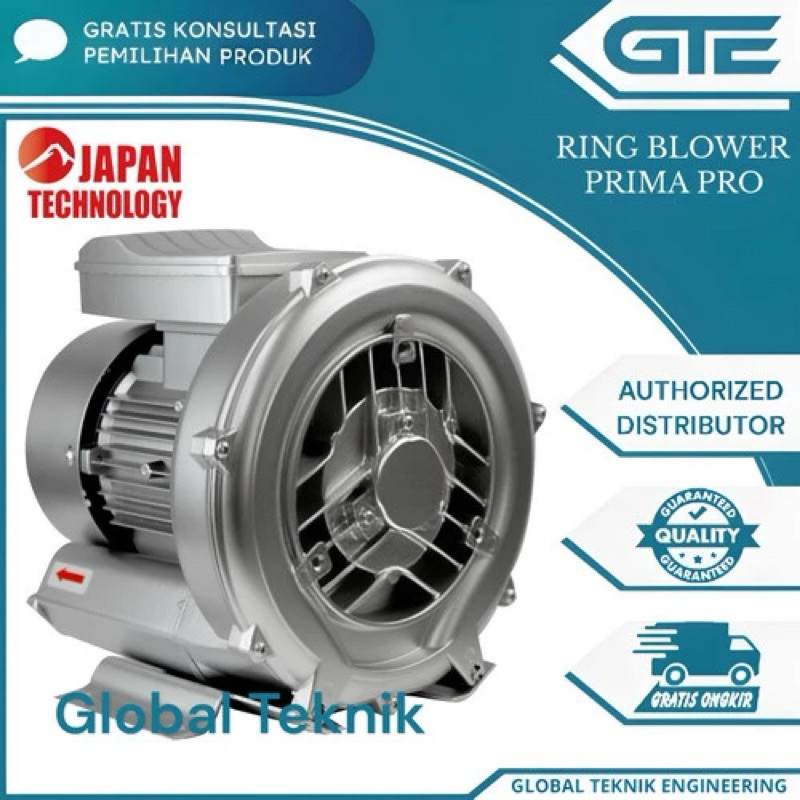 Ring Blower Tambak Udang Kolam Ikan 1HP 220V Blower Kolam 750Watt