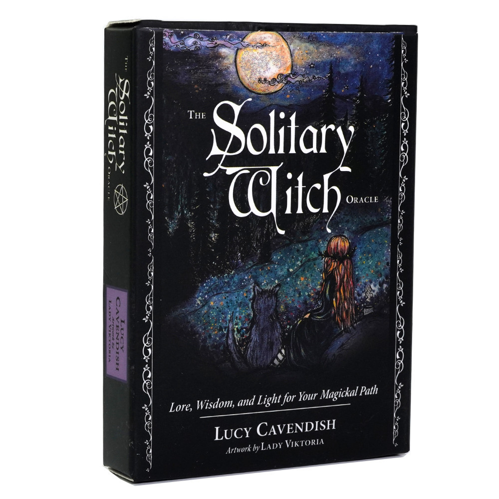 

New 45pcs Cards Solitary Witch Oracle English Version Oracle Cards For Divination Tarot Cards Board Game For Your Magical Path