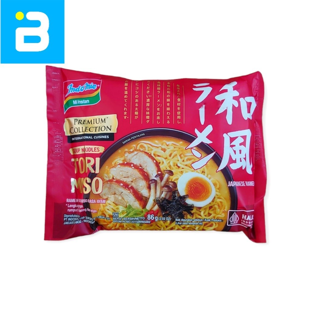 

Indomie Premium Japanese Ramen Tori Miso 86 G