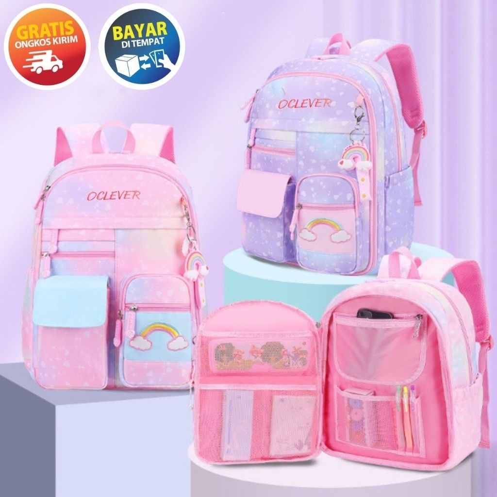 AG73HA BK140 - TAS SEKOLAH ANAK PEREMPUAN RANSEL SEKOLAH ANAK TAS ANAK SEKOLAH SD