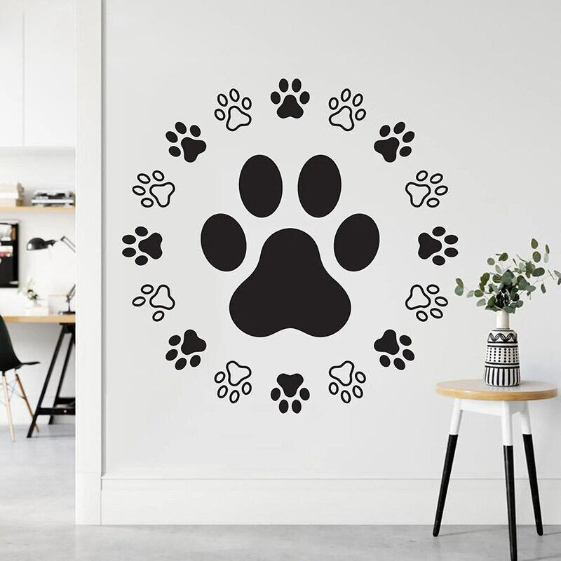 Dog Paw Wall Decal Pet Shop Wall Decor -Paw Print Decal -Veterinary Decals Dog Paws Wall Decor Pet G