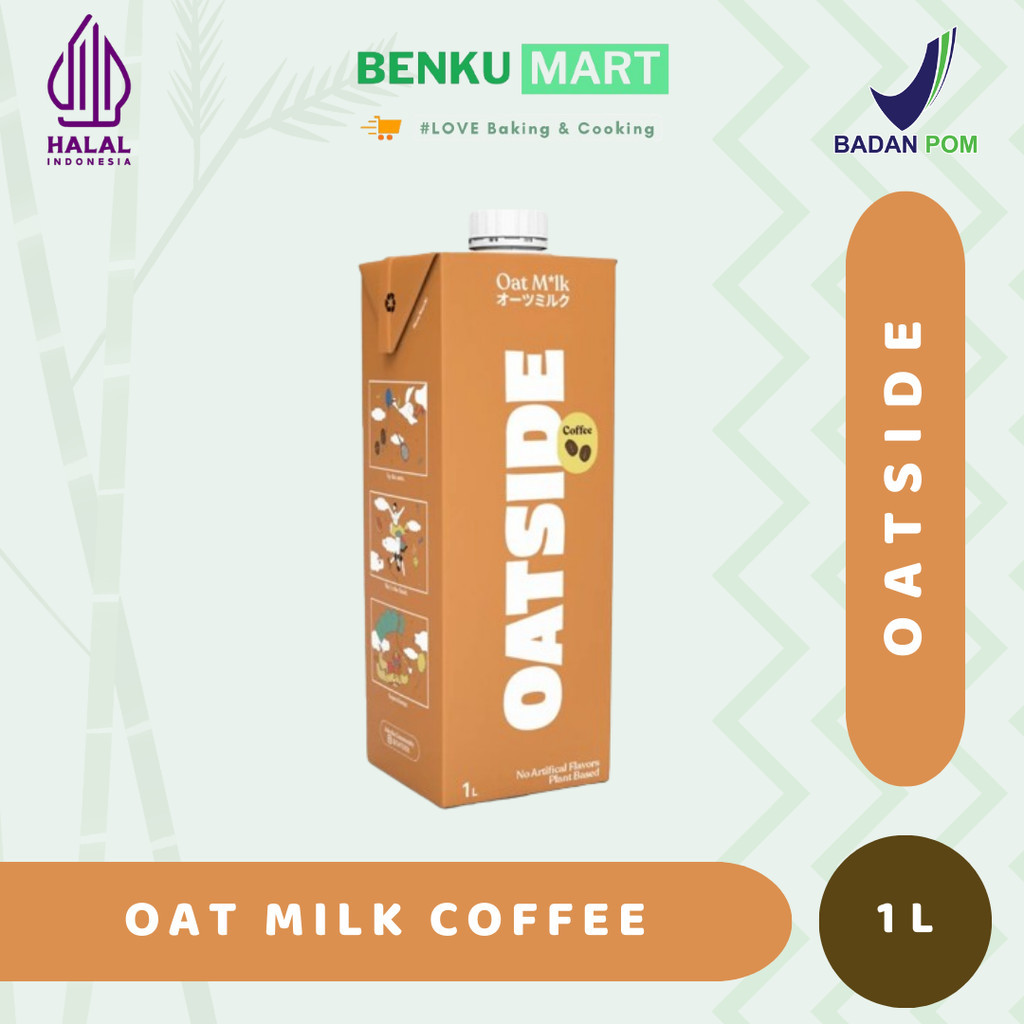 

Oatside COFFEE Oat Milk 1L | Susu Oat Gandum Lactose & Dairy Free