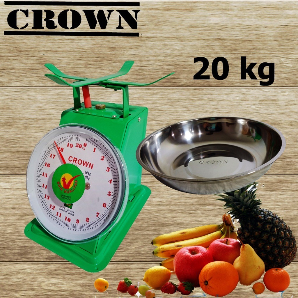 PM11F TOP 1  Timbangan Jarum/Analog/Duduk/Mangkok/Laundry MEREK CROWN 5/10/15/20 kg