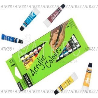 

Cat Acrylic Vtec 6Ml 12 warna Cat Acrilic Vtec 6ml Cat Akrilik Vtec