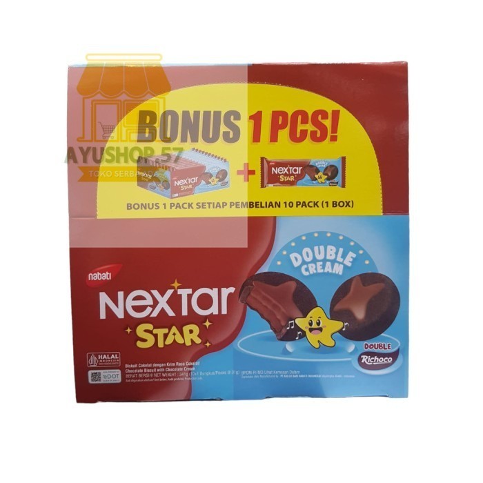 

NABATI NEXTAR 1 KOTAK ISI 10 - STAR-RICHOCO - AYUSHOP57