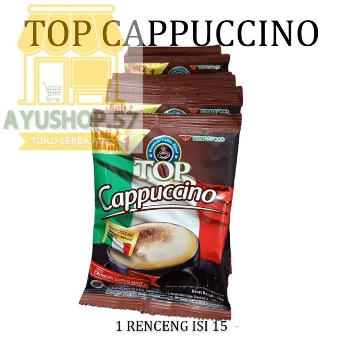 

TOP CAPPUCCINO COFFEE RENCENG - AYUSHOP57