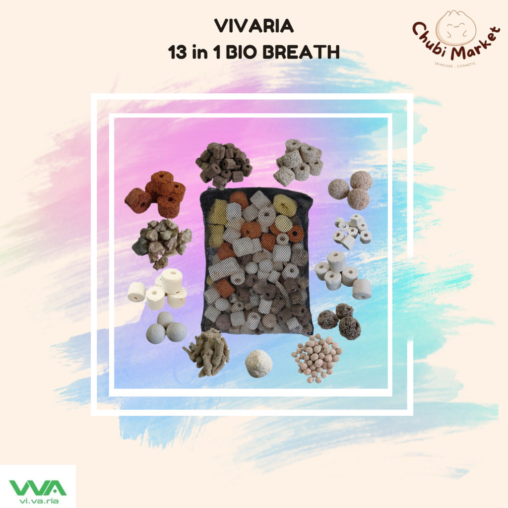 VIVARIA 13 in 1 Media Bio Breath Media Filter Bakteri Rumah Bakteri Ikan