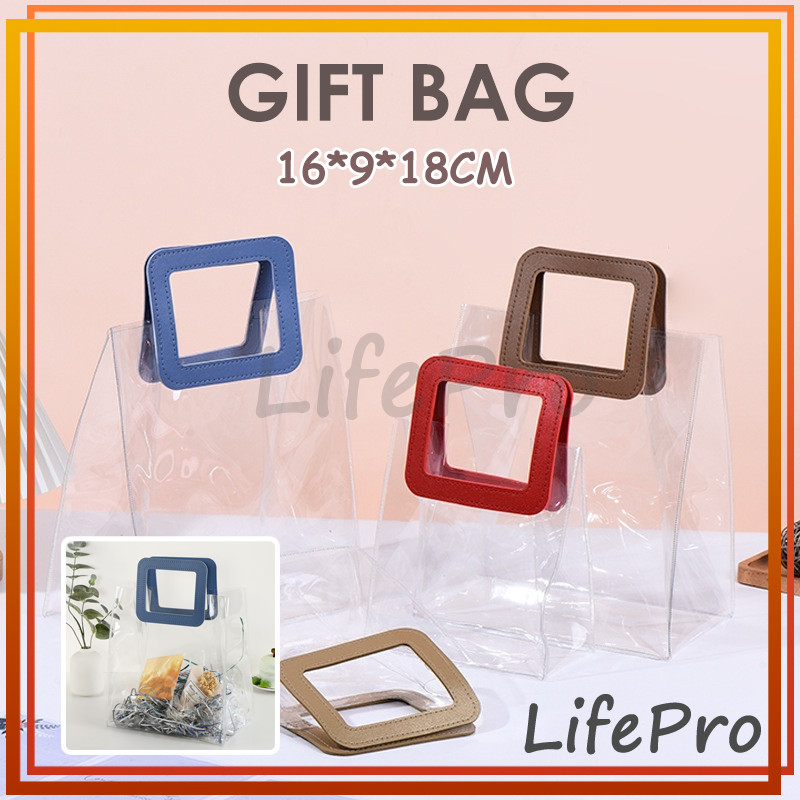 

Giftbag PVC Souvenir Bag Square Handle / Goodie Bag / Tas Hampers / Tas Souvenir