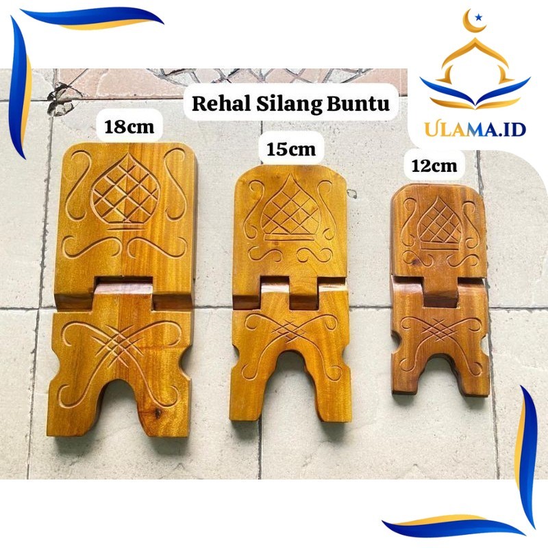 Rehal / Tatakan Ngaji Kayu Ukir Buntu UHJ2