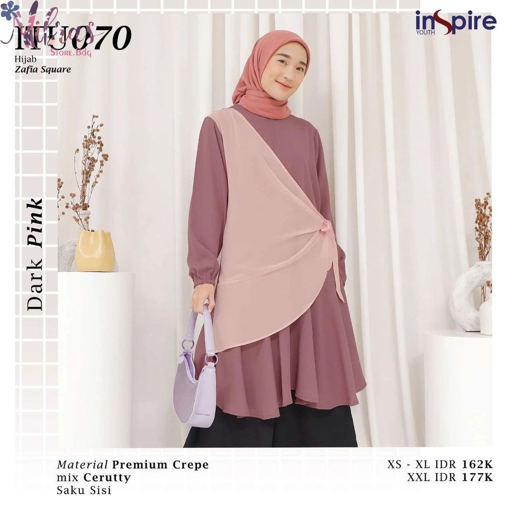 Nibras Store Bandung Inspire Itu 070 Pakaian Atasan Tunik Wanita Model Baru by Nibras Original Brand