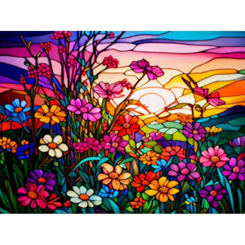 

Oil Painting By Numbers Flower scenery DIY Paint By Numbers On Canvas For Home Decoration Adults Kit Unique Gift