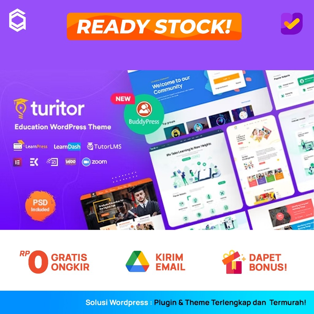 Turitor Tema Wordpress Premium LMS & Education WordPress Theme