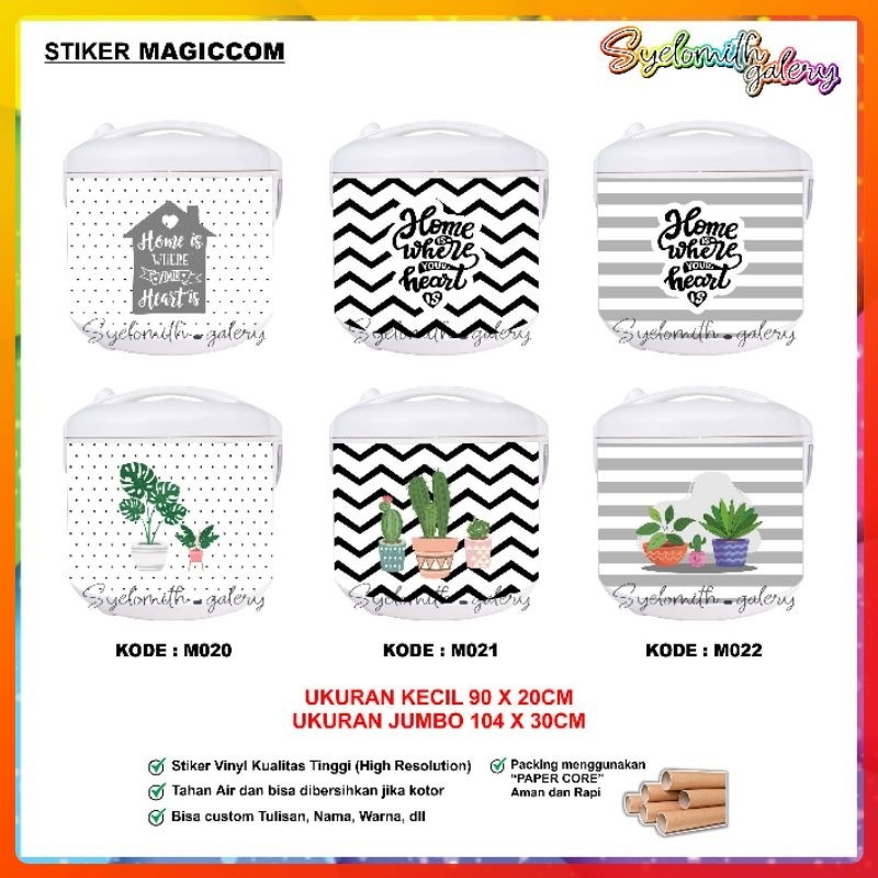 

Stiker Magic Com Kaktus Dan Monstera - Colorfulolshop 12