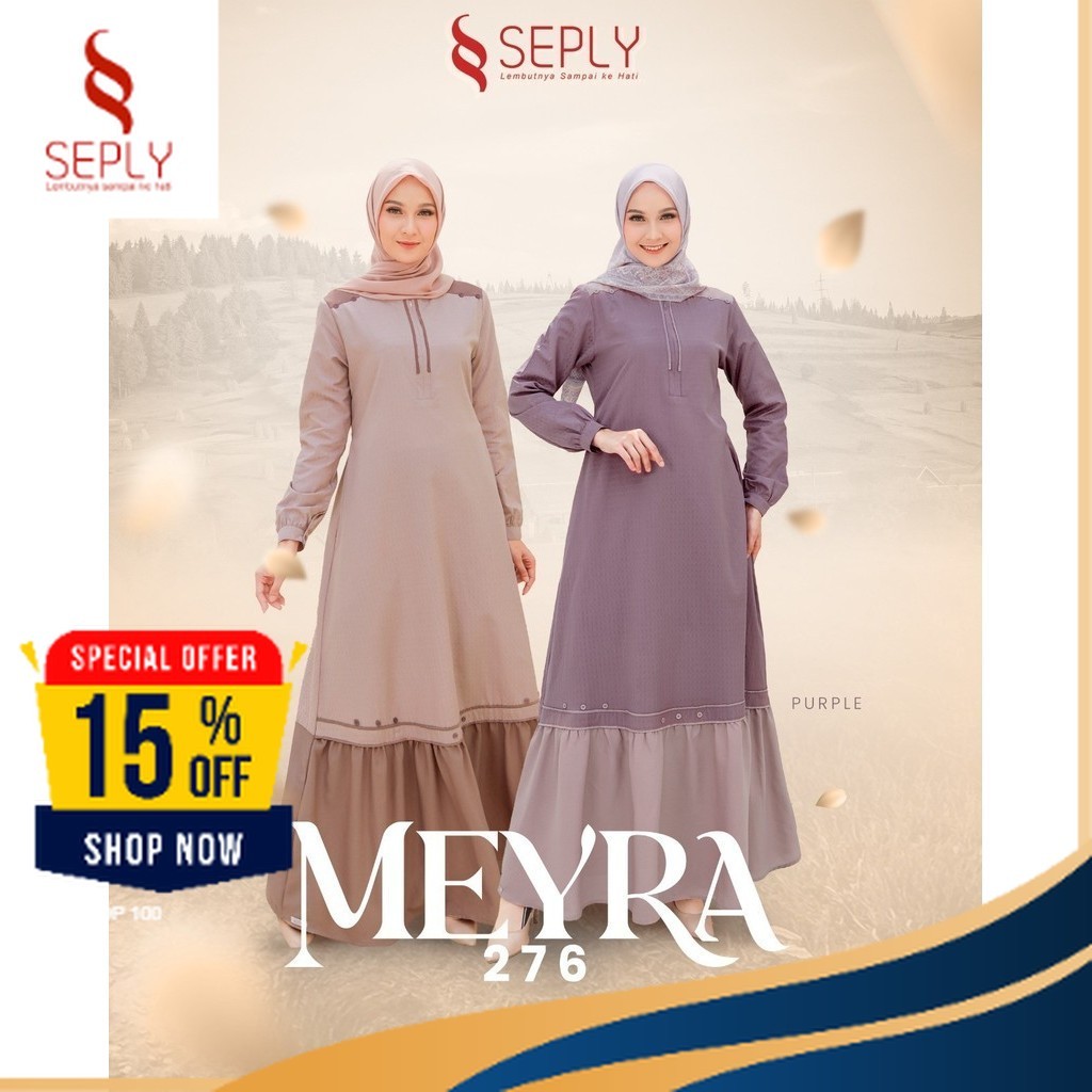 GAMIS SEPLY MEYRA 276 MILO, PURPLE ORI / GAMIS DAILY / GAIS HARIAN / GAMIS KULIAH