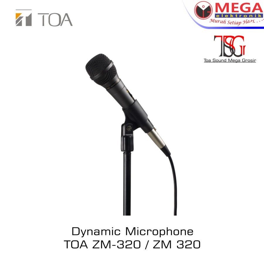 DYNAMIC MICROPHONE TOA ZM-320 / ZM 320 MIC
