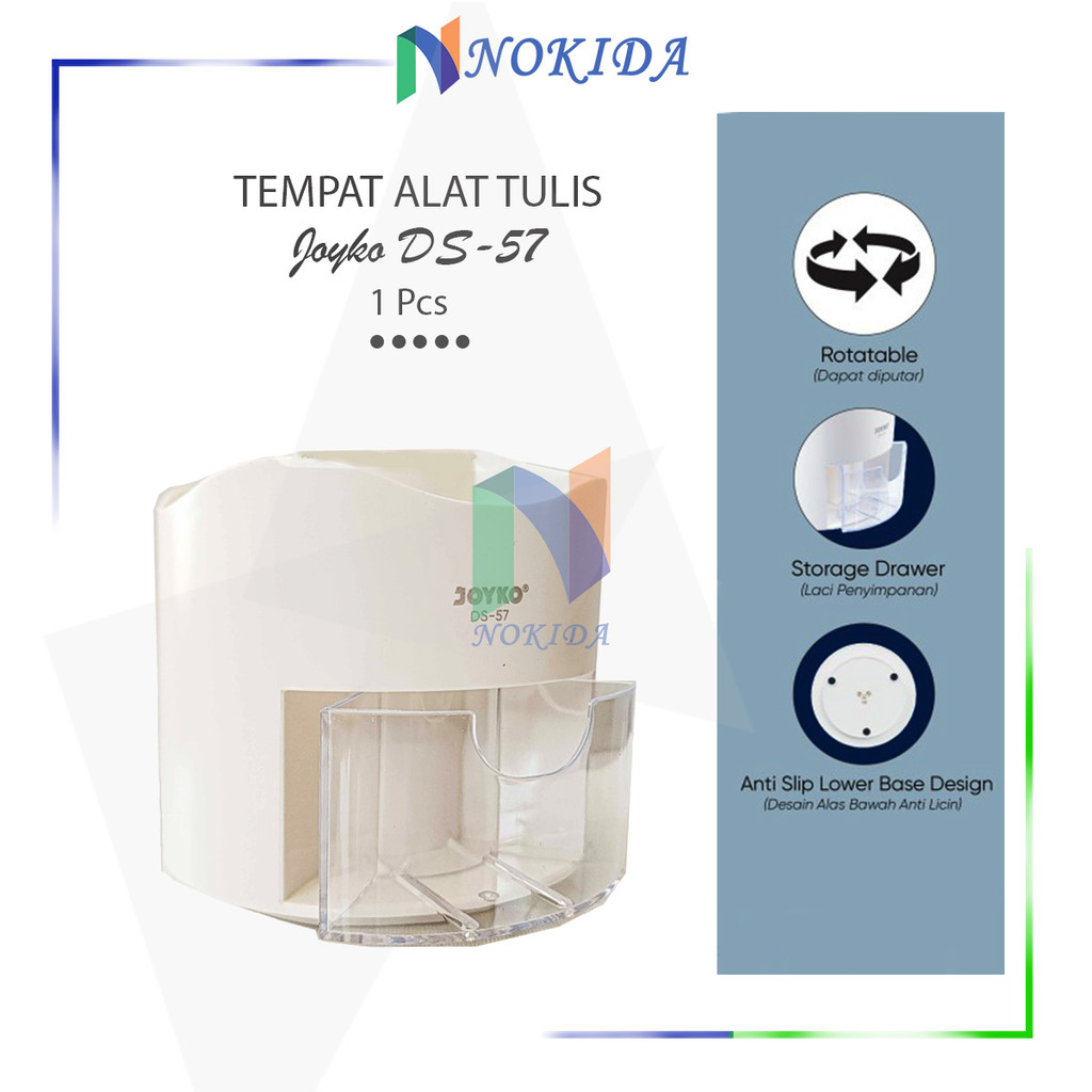 

Nokida Dispenser Alat Tulis Joyko DS-57 / Wadah Box Rak Tempat Pensil Pulpen Desk Set Pen Holder