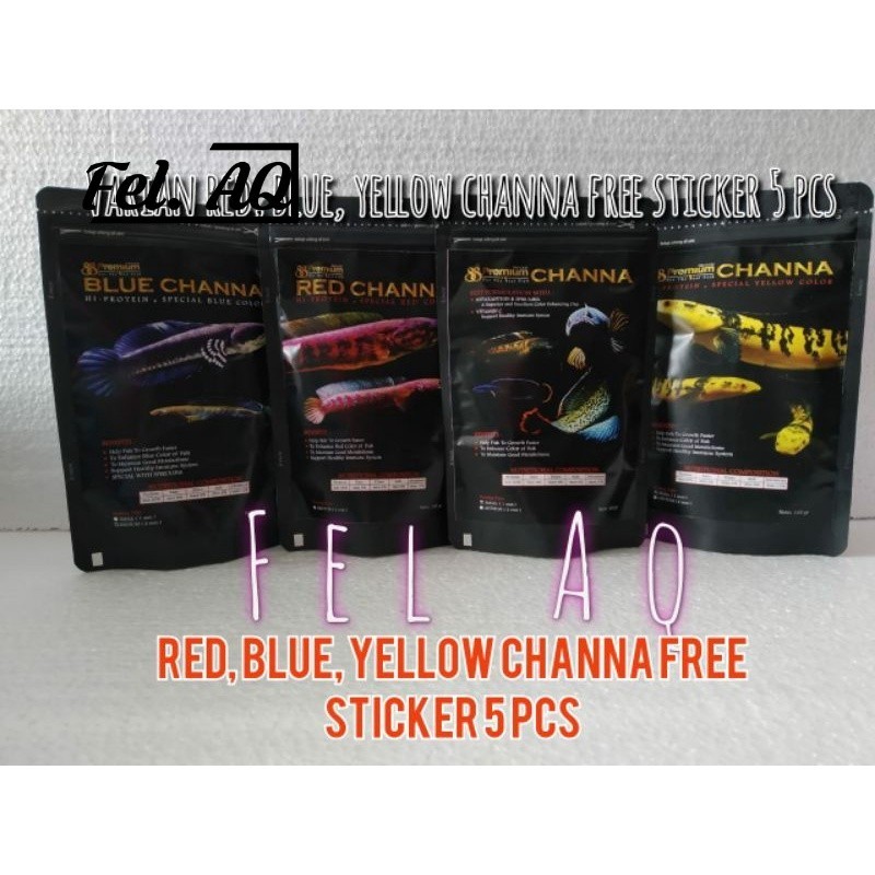 Pelet Pakan Premium Yellow Channa 100g Red Blue Ikan Exclusive Predator Chana Pellet Akari Sakana Pr