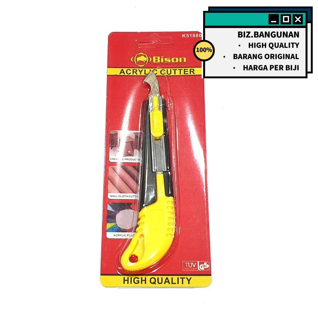 

PISAU CUTTER ACRYLIC BISON - ALAT POTONG AKRILIK MIKA PLASTIK HPL