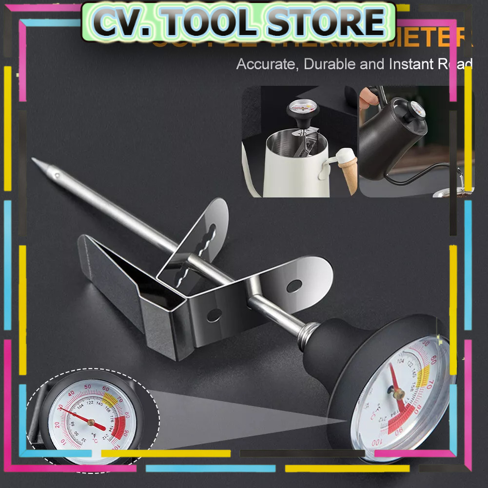 Tool Store - LETUZI Termometer Kopi Celcius Fahrenheit Stainless Steel Probe - LT135
