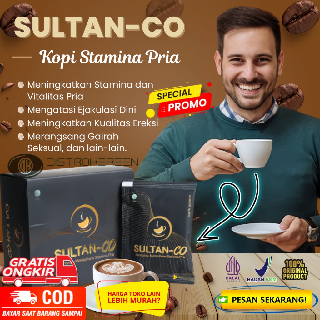 

Kopi Sultan CO Kopi Pria Tahan Lama Original 1 Sachet DK