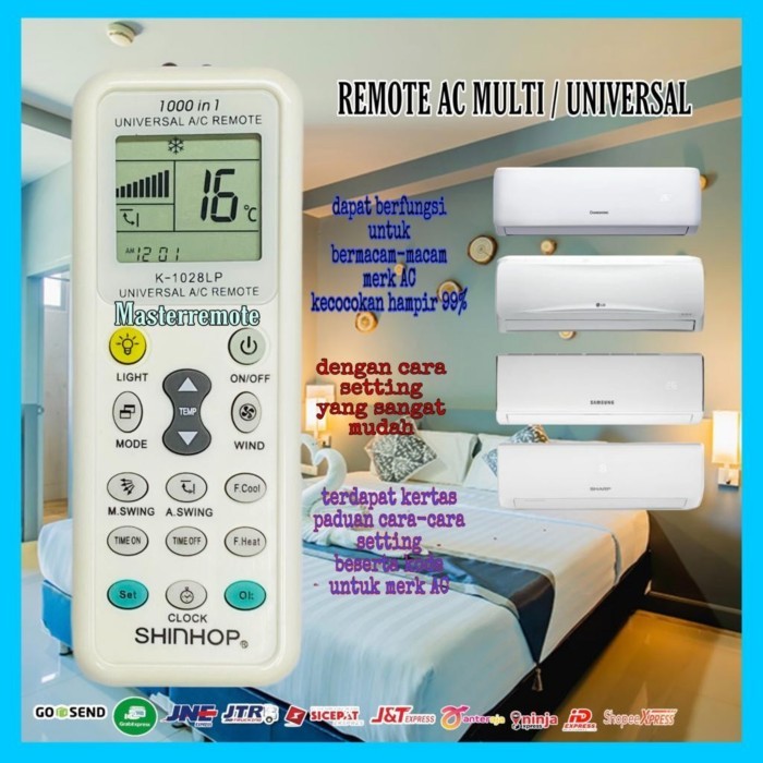ES99 REMOT REMOTE AC MULTI / UNIVERSAL AC K1028LP SHINHOP