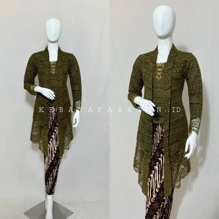 

✨NEW✨ -KEBAYA KUTU BARU/KEBAYA BROKAT/KEBAYA TILLE/KUTU BARU PANJANG - milo, atasan saja