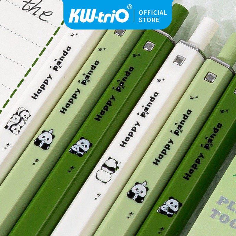 

Pulpen Design Panda/Gel Pen Tinta Hitam New Design Pena Netral Panda Lucu Pena Tekan Persegi Pena Air Hitam