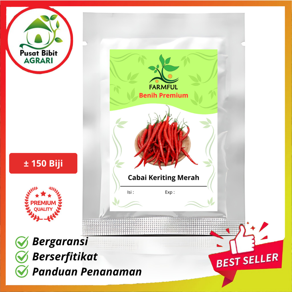 Benih Cabe Keriting Merah Cabai Unggul Kemasan Besar Pusat Bibit Agrari
