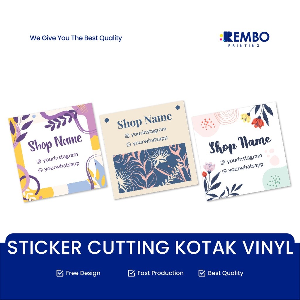 

CETAK STIKER KOTAK *ANTI AIR* STICKER LABEL MAKANAN KOTAK KEMASAN PRODUK (Bahan Vinyl) TERLARIS