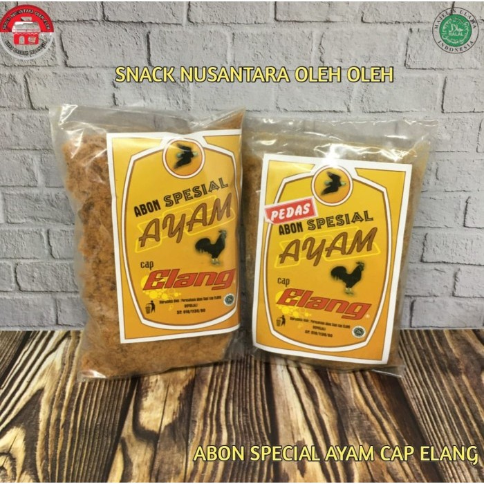 

Abon Special Ayam Cap Elang Rasa Pedas Manis -250 Gram Khas Boyolali