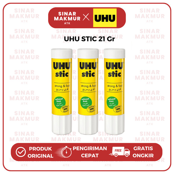 

Glue Stick/Perekat Stik/Lem Kertas Stik Sedang 21 gram UHU (Pcs)