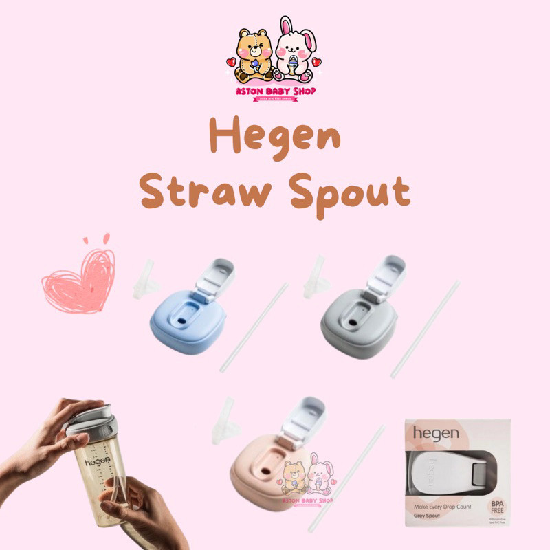 Hegen Straw Spout Aksesoris Kepala Straw Cup Hegen Tutup Botol Minum Hegen