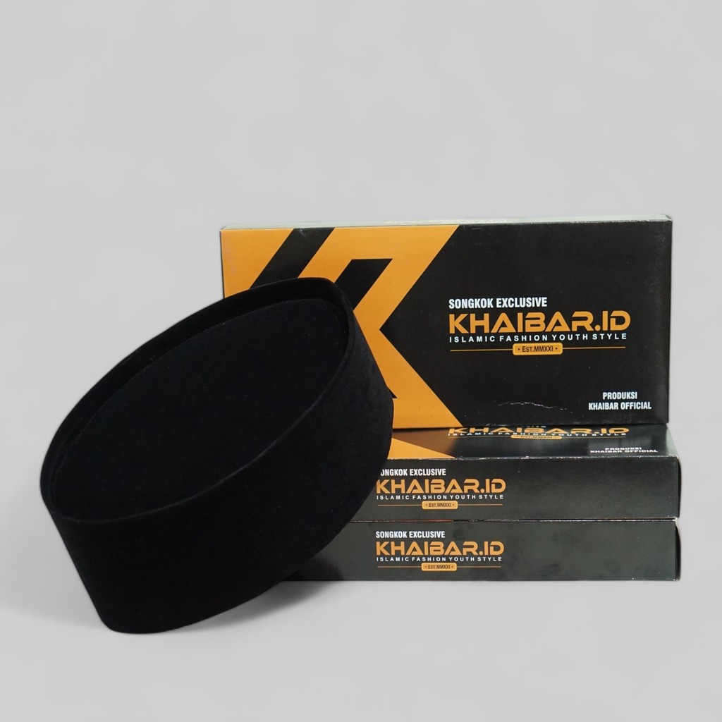 Peci Kopiah Hitam Polos Tinggi 8 Songkok Presiden Kopyah Dewasa dan Anak Anak