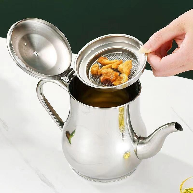SMJ - Teko minyak goreng Ceret stainless Oil pot Wadah Penyaring Minyak Saringan Oil Pot Minyak Beka