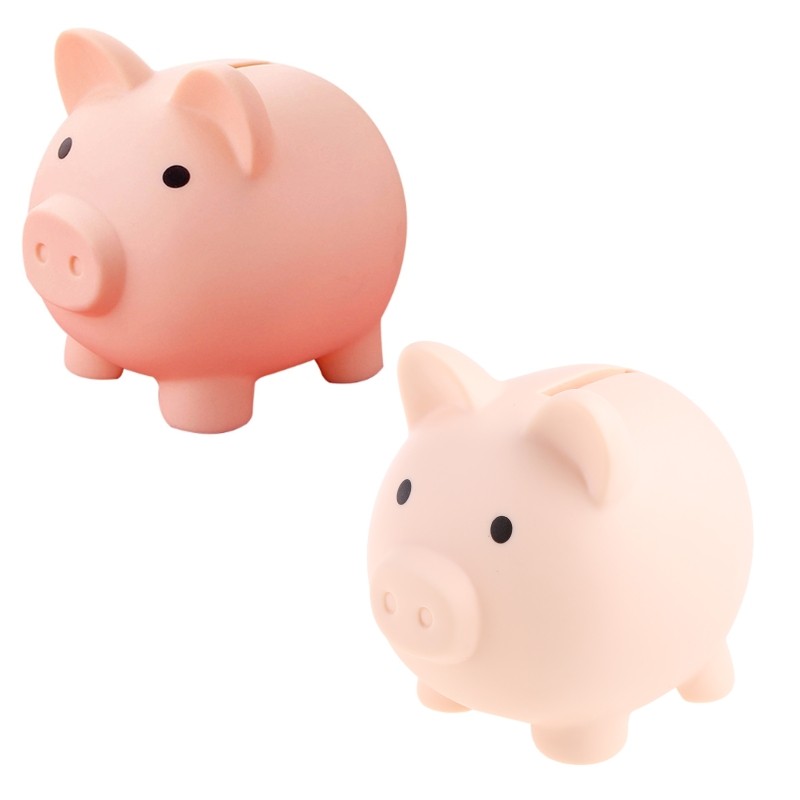 

Plastic Cartoon Pig Unbreakable Kids Children Money Coin Saving Jar