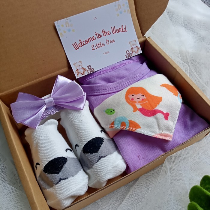 

DISKON [PROMO] hampers bayi perempuan NEWBORN/kado bayi/ hampers baby girl - Paket B ungu