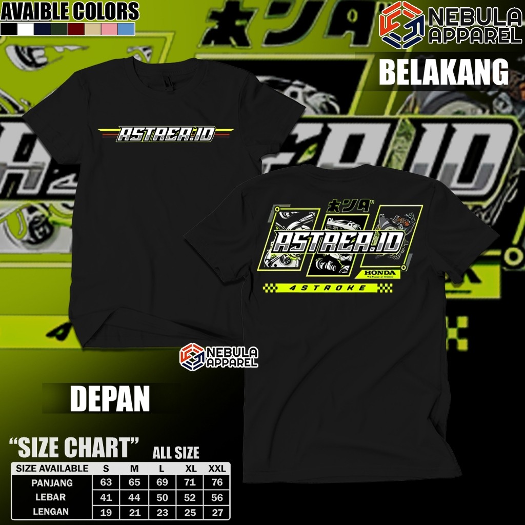 Baju Kaos ASTREA.ID Motor Honda Astrea Grand Grend Bulus Prima Riders Herex Indonesia