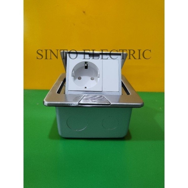 BOSS BF0426-US Stopkontak Lantai Stop kontak Floor Outlet 2 gang
