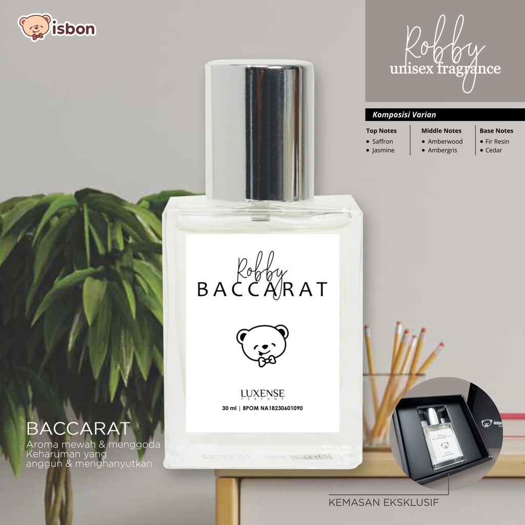 ISTANA BONEKA Parfum Robby BACCARAT Minyak Wangi Tahan Lama Untuk Aroma Pria Wanita