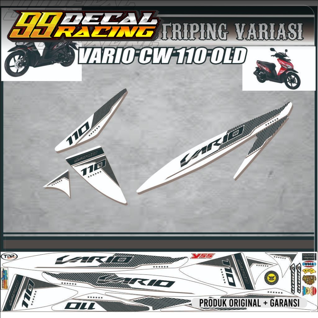 LIS VARIASI STRIPING SETIKER MOTIF ELEGAN VARIO OLD 110 CW STRIPING VARIO OLD 110 KARBU / STRIPING S