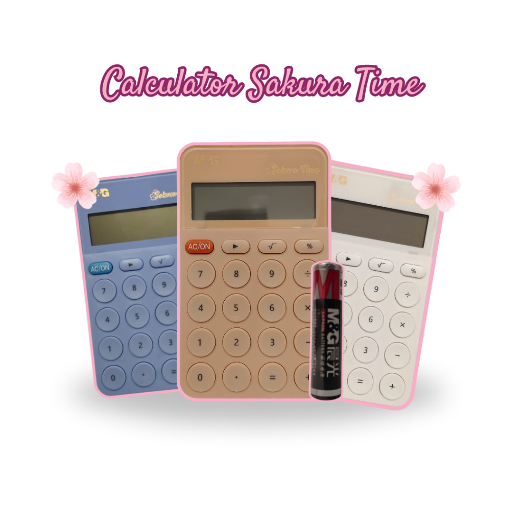 

Calculator Portable Mini M&G #ADG981G7 Sakura Time 8 Digits Kalkulator Portable Mini All Varian- SHSNP