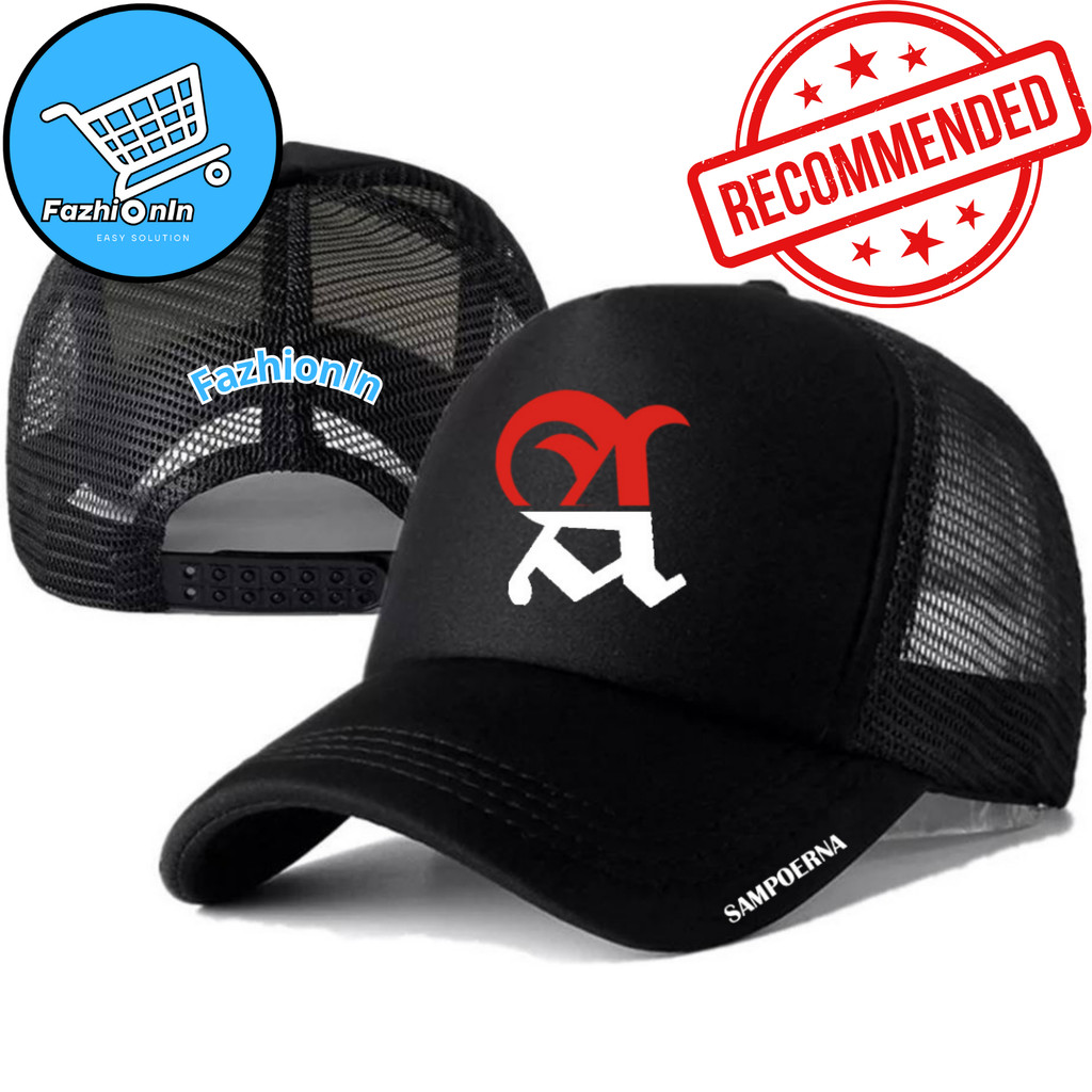 FazhiionIn Topi Trucker A MILD - Topi Distro A MILD Logo - Topi A MILD Premium - Topi Pria Dewasa - 