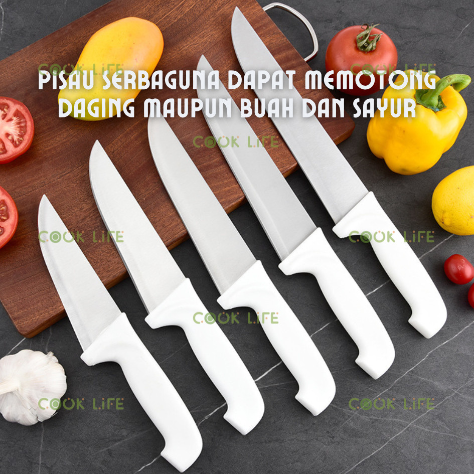 Pisau Stainless Steel Profesional Master Pisau Dapur Super Tajam Berbagai Ukuran Chef Knife Golok Da