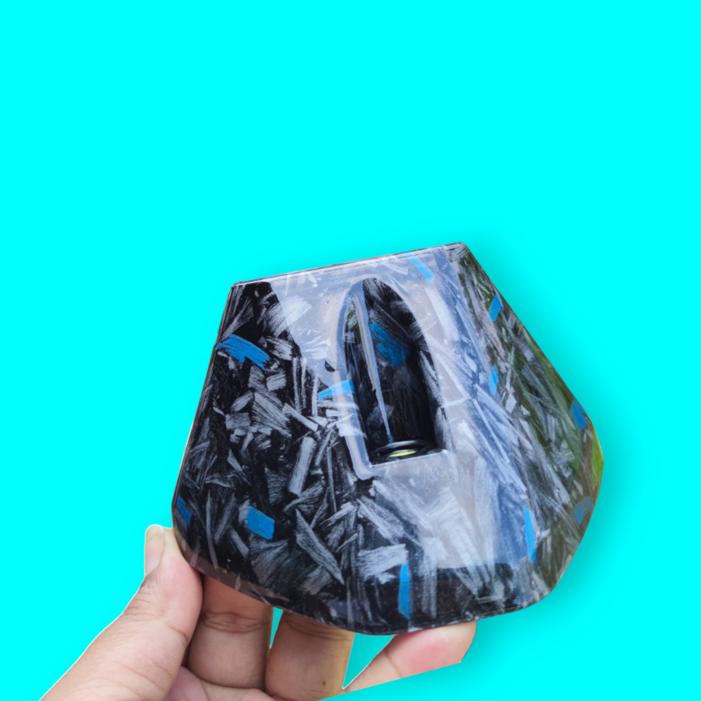 Forged biru corong moncong knalpot vario125 vario150 2018 new AES VARIASI 27