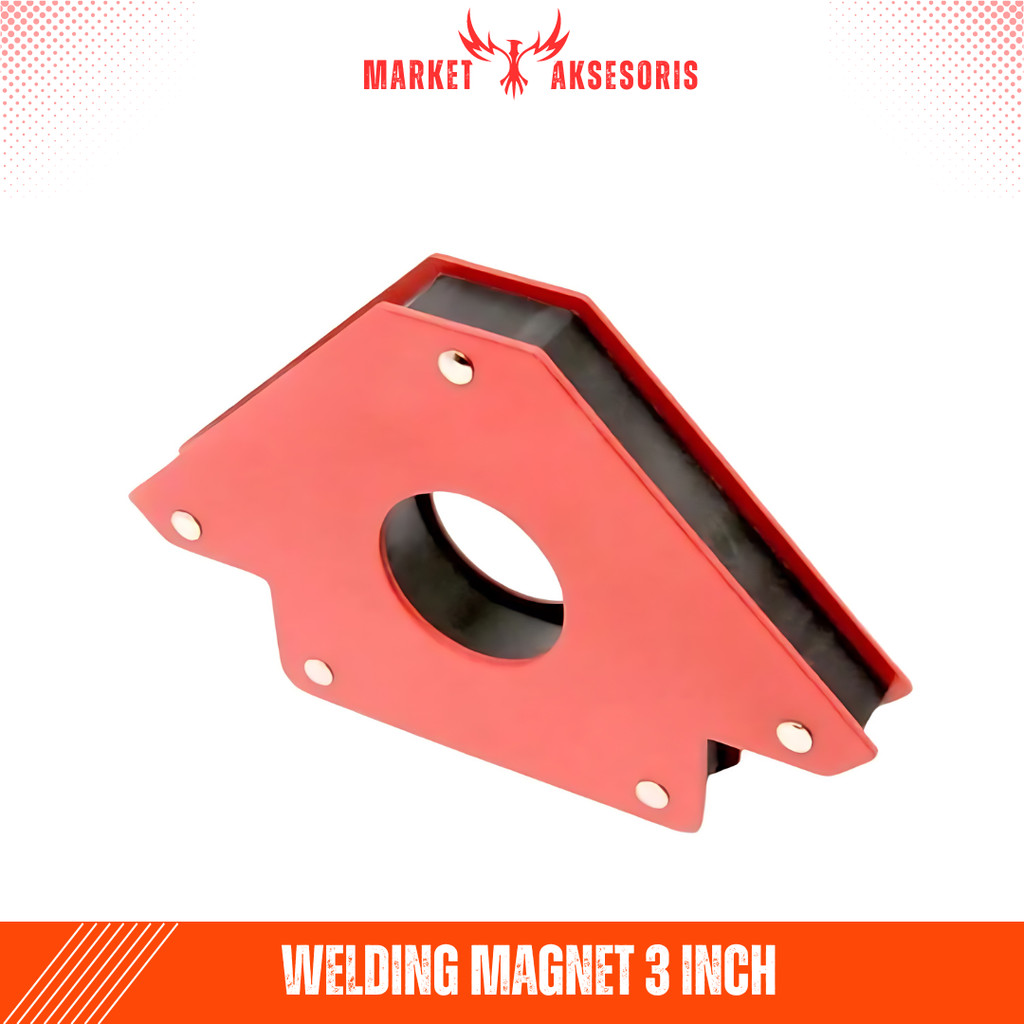 Siku Magnet Besi Las Holder Welding Magnet Wipro WMH03 3 Inch Klem Siku Sudut Besi Corner Clamp Meta