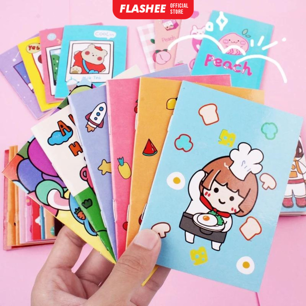 

Flashee Buku Tulis Mini Kartun Buku Notepad Karakter Tulis Memo Kecil Lucu Notebook Mini Cartoon
