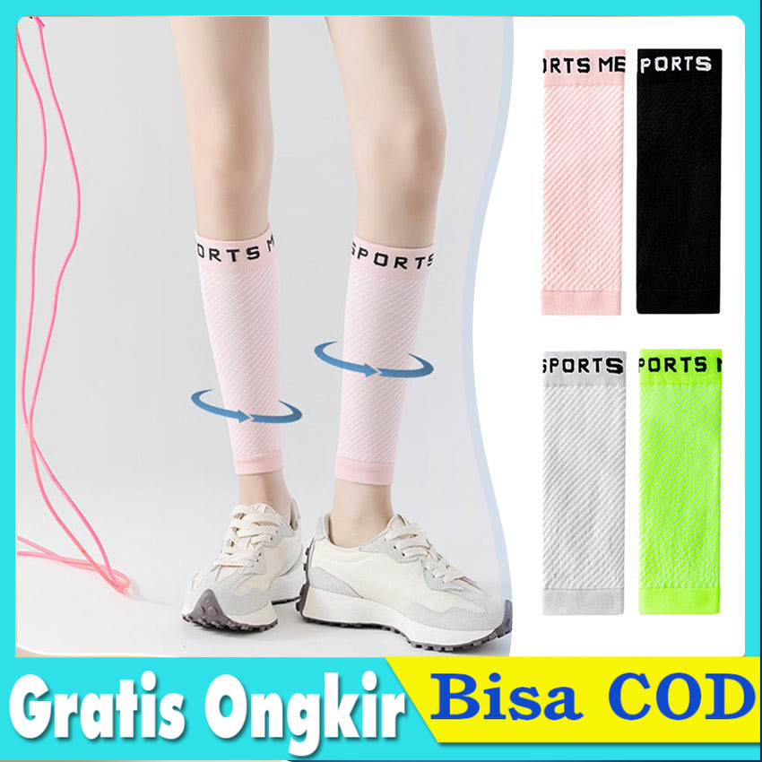 Sepasang Calf Sleeve Compression Manset Deker Betis Lari Trail Leg Slimming Sleeve Running Sepeda Ba