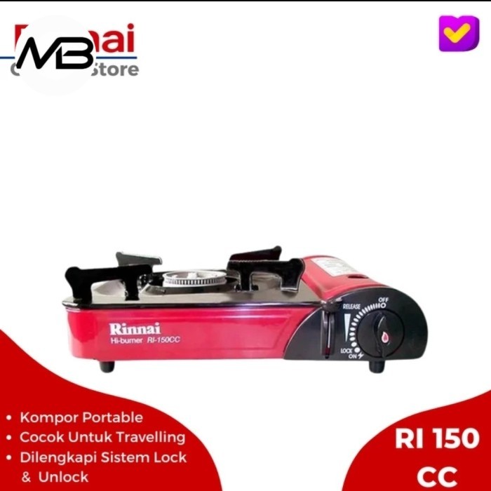Kompor Gas Portable Rinnai RI-150cc Rinnai